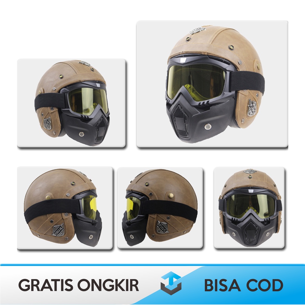 KACAMATA HELM BOGO GOOGLES MASK MOTOR PRIA ORIGINL TAFFSPORT BOLLFO