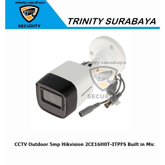 CCTV Outdoor 5mp Hikvision 2CE16K0T-LPFS Built in Mic Trinity