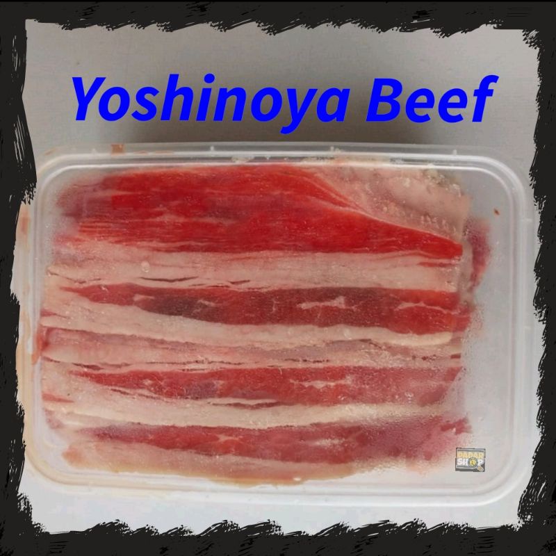 

JUN Daging Sapi Slice (Fat) / Shabu Beef / Yoshinoya Beef / Sukiyaki / Shortplate Aus Gram