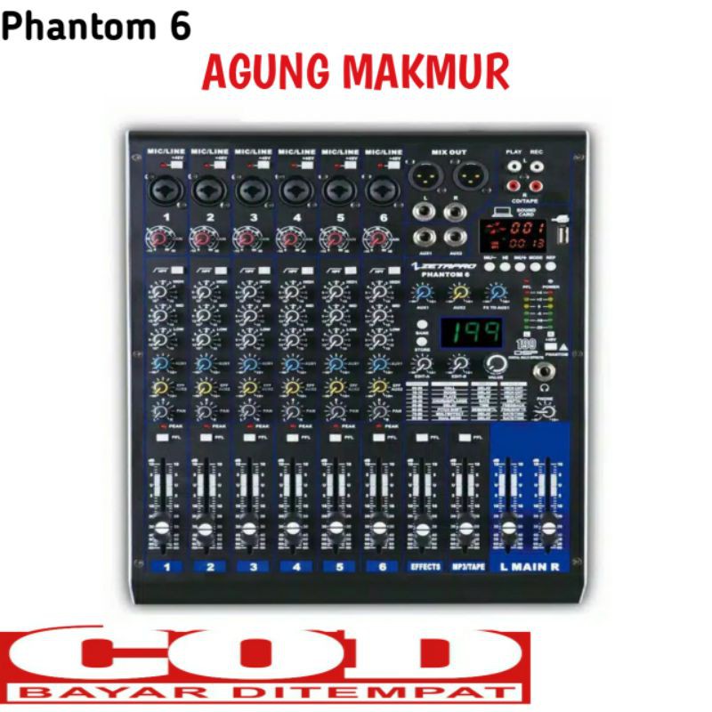 MIXER ZETAPRO PHANTOM 6 ORIGINAL PHANTOM 6 CHANEL RECORDi