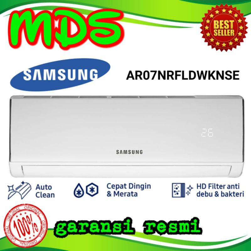 PROMO AC SAMSUNG 3/4 PK 07NRFLD AC SAMSUNG 07NRFLD AC SAMSUNG 3/4 PK + PASANG INSTALASI