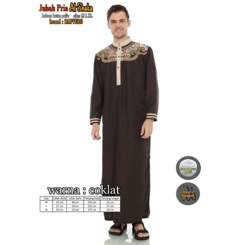 Jubah Arabic/New Jubah Bordir Alsaka/Jubah Muslim Pria Bordir/Jubah Muslim Pria Premium