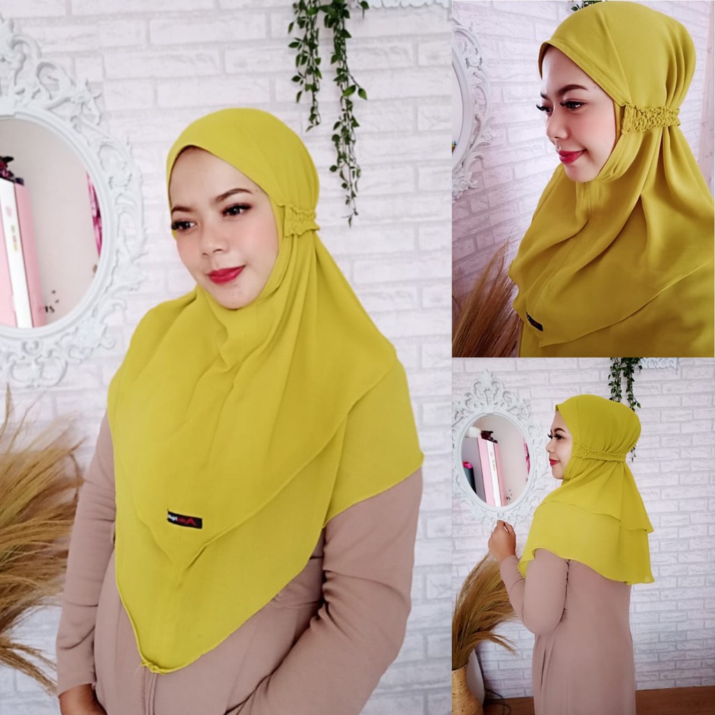 Bergo Maryam 2 layer Ceruty Babydoll