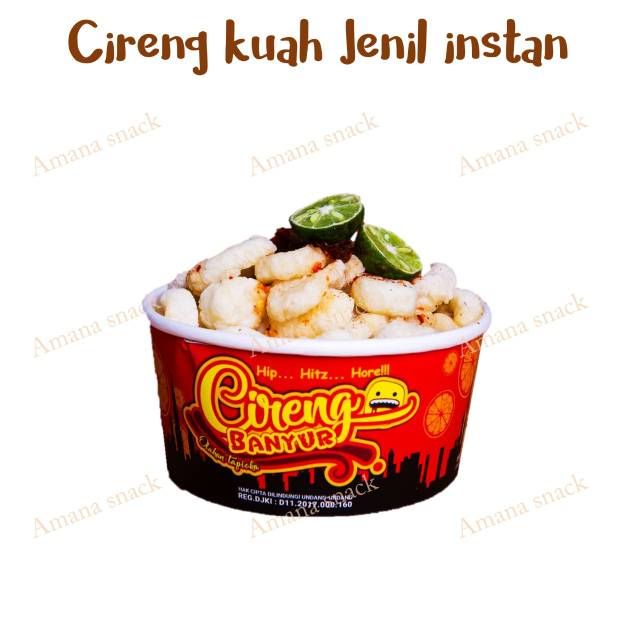 [PROMO 12.12 BIG SALE SHOPEE] - Cireng Banyur Kuah Jenil cup / instan