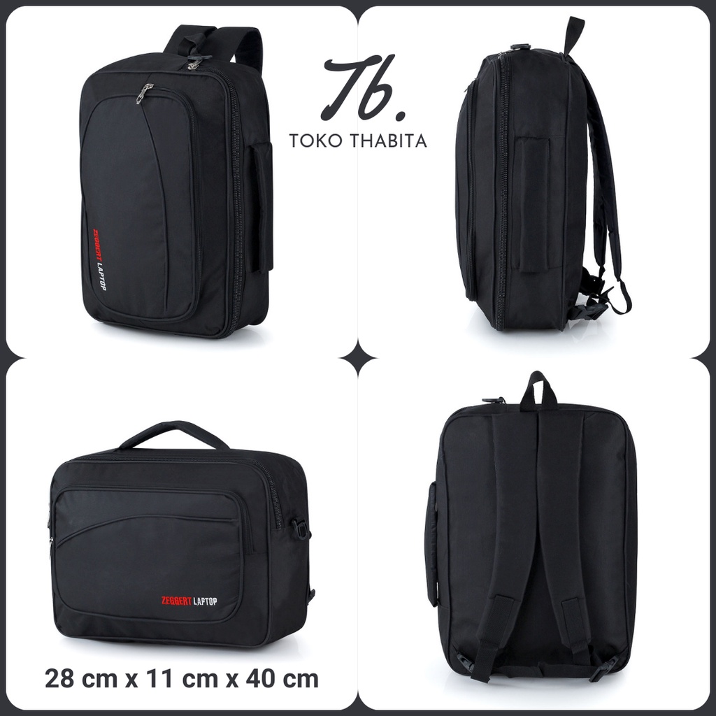 Toko Thabita Ransel Laptop Pria Wanita 14-15 Inch Backpack Tas Punggung Kantor