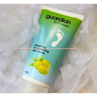 Guardian Foot Cream Nourishing Moisturising Olive Butter 100gr Krim Pelembut Kaki Pecah Pecah