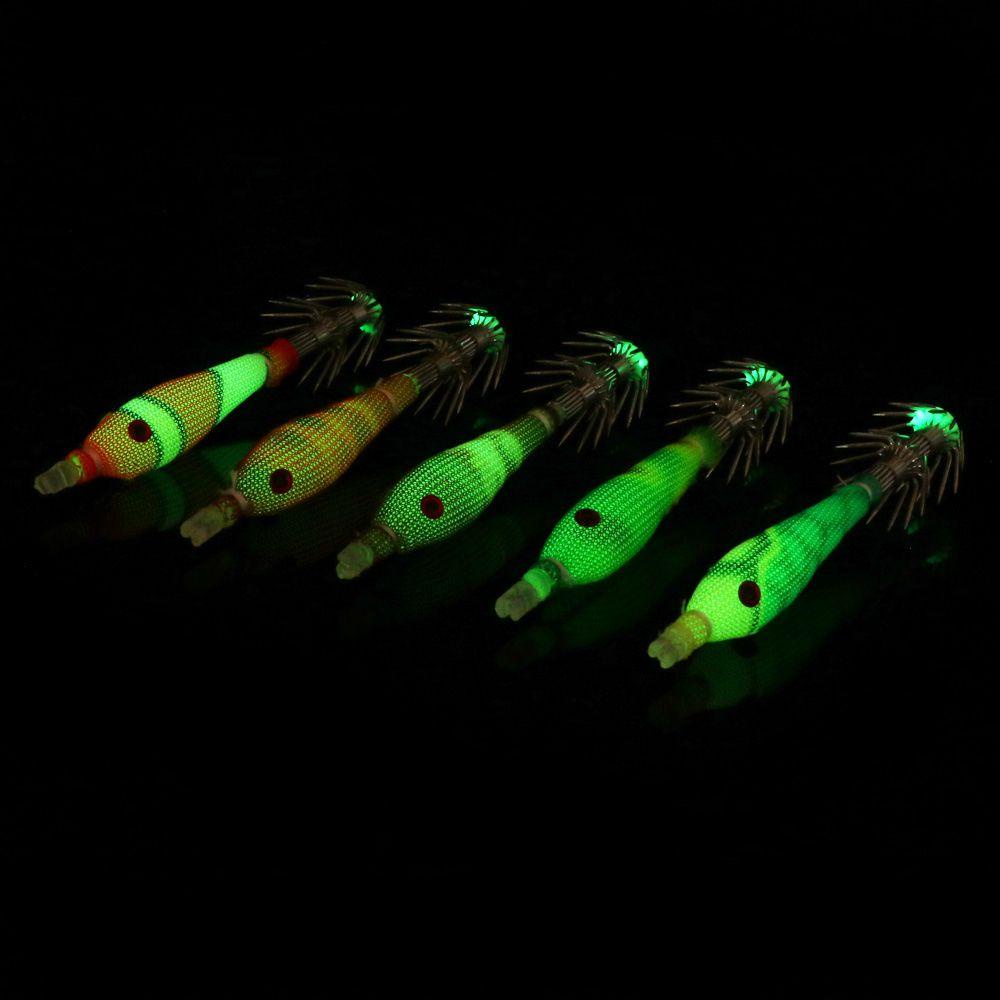 Chookyy 5Pcs /Pack Squid Hooks Hot Sale Angling Perlengkapan Micro Mengambang Soft Lure Jig