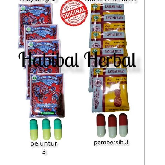 

(K-UJQ} (♥} // jamu terlambat bulan | jamu lancar haid | jamu cap wayang + nanas merah (siap dikirim}