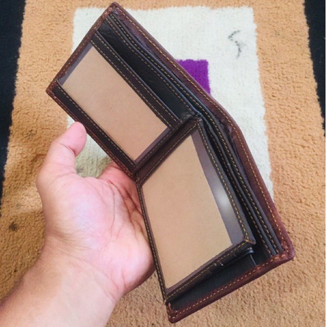 Dompet pria kulit asli import jenis kulit basah #dompet #dompetpria #dompetcowok #dompetkulit