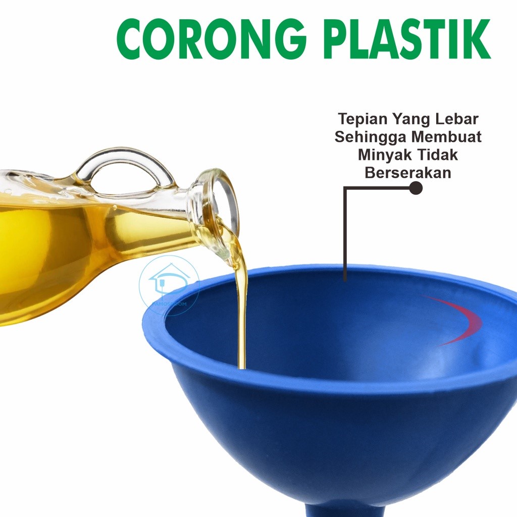 Corong Air 15 cm / Corong Minyak Plastik Ukuran Kecil / Sedang / Besar