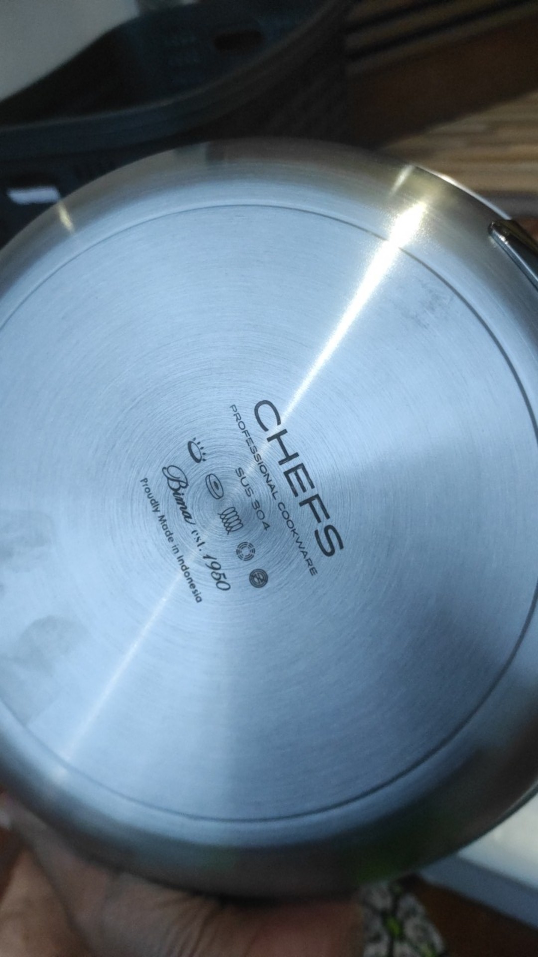 Bima Frying Pan Stainless Bimachefs 24 Cm - Wajan Fry Pan Bp1901524 Chef 3 Ply Sus 304