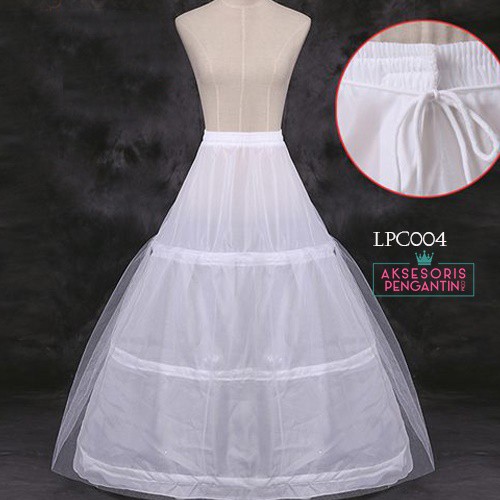 [SIAP KIRIM] PETTICOAT PANJANG ROK NGEMBANG GRADE A PETIKUT PETICOAT 3 RING LPC004