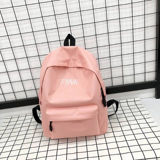 Polofelix Tas sekolah Color Backpack Basic Tas Ransel Sekolah Swag Simple Tapi Keren