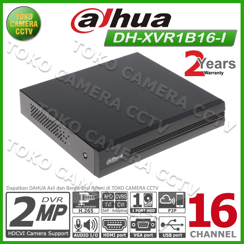 DVR RECORDER CCTV DAHUA 16 CHANNEL CCTV DAHUA 16CH 2MP