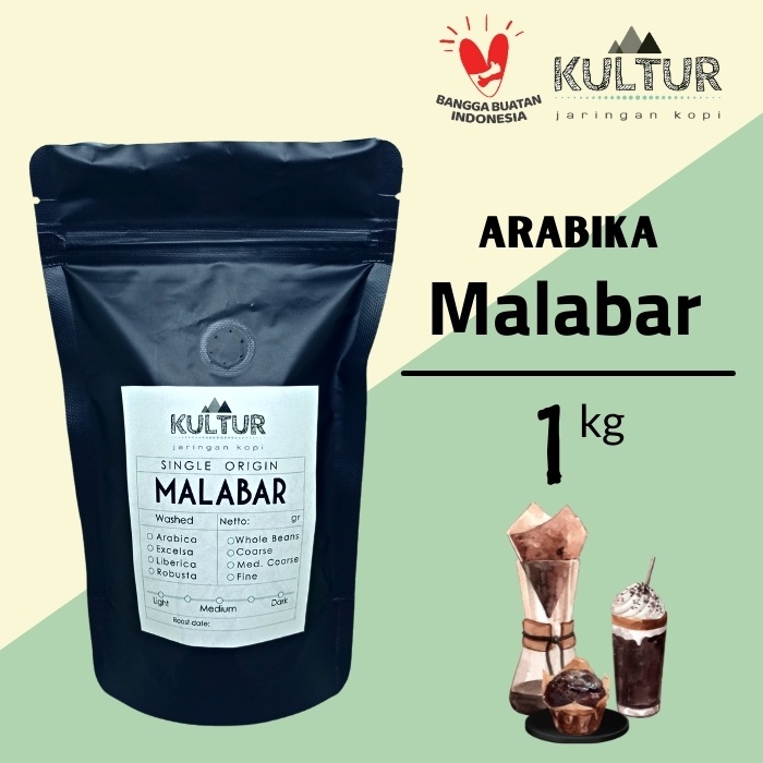 

COFFEE BEAN BIJI KOPI ARABIKA MALABAR 1 KG