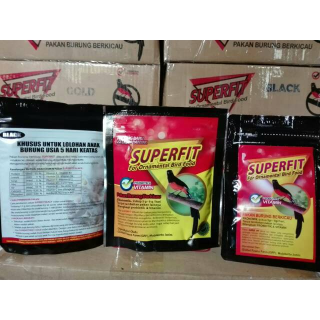 SUPERFIT BLACK PAKAN LOLOHAN ANAKAN MURAI CILILIN ANIS KACER BRANJANGAN CIBLEK CENDET TLEDEKAN