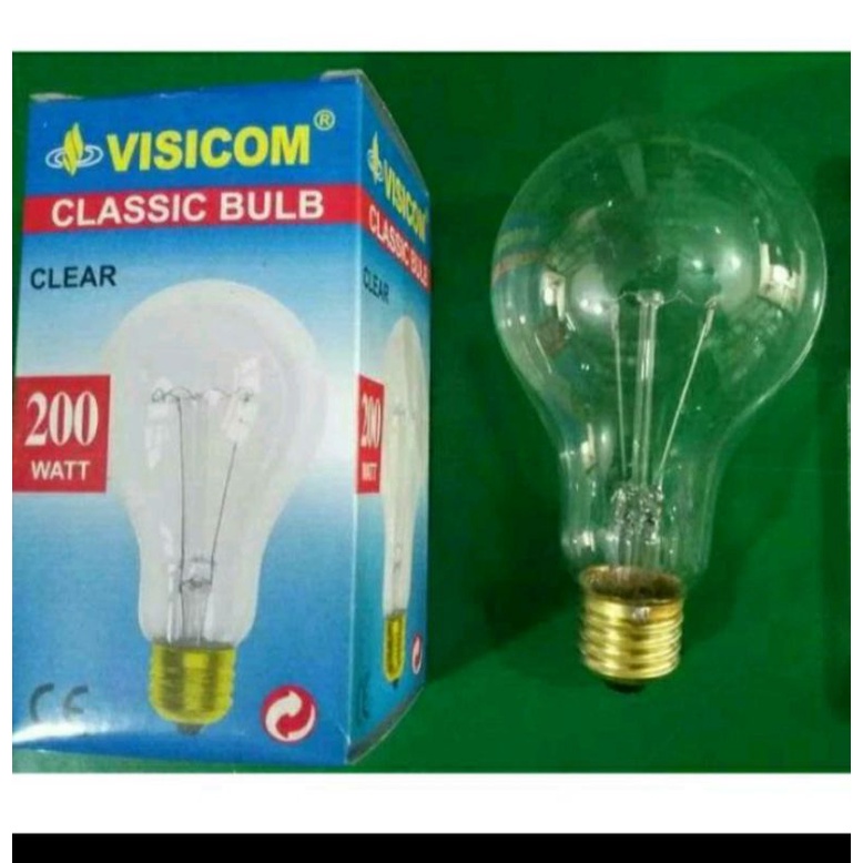 WSELLER- BOHLAM PIJAR 200WATT/LAMPU PIJAR VISICOM 200WATT