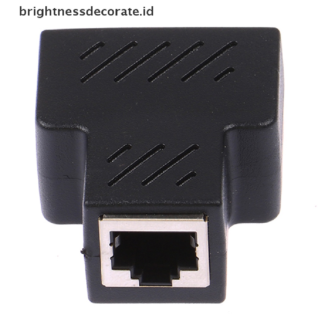 Konektor Splitter Kabel Jaringan Ethernet Rj45 Female 1 Ke 2 Arah