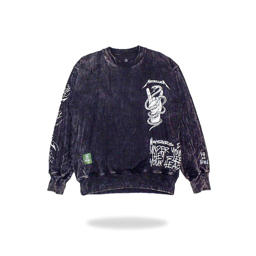 CREWNECK WASHED - "METALLICA - ENTER SANDMAN" | SWEATSHIRT