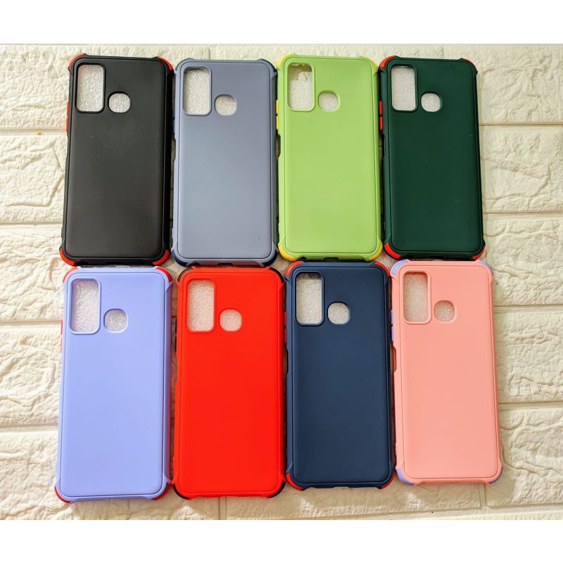 Case Xiaomi Redmi Note 9 Pro Realme 7I C17 Oppo F17 F17 Pro Reno 4F Casing Candy Crack Macaron