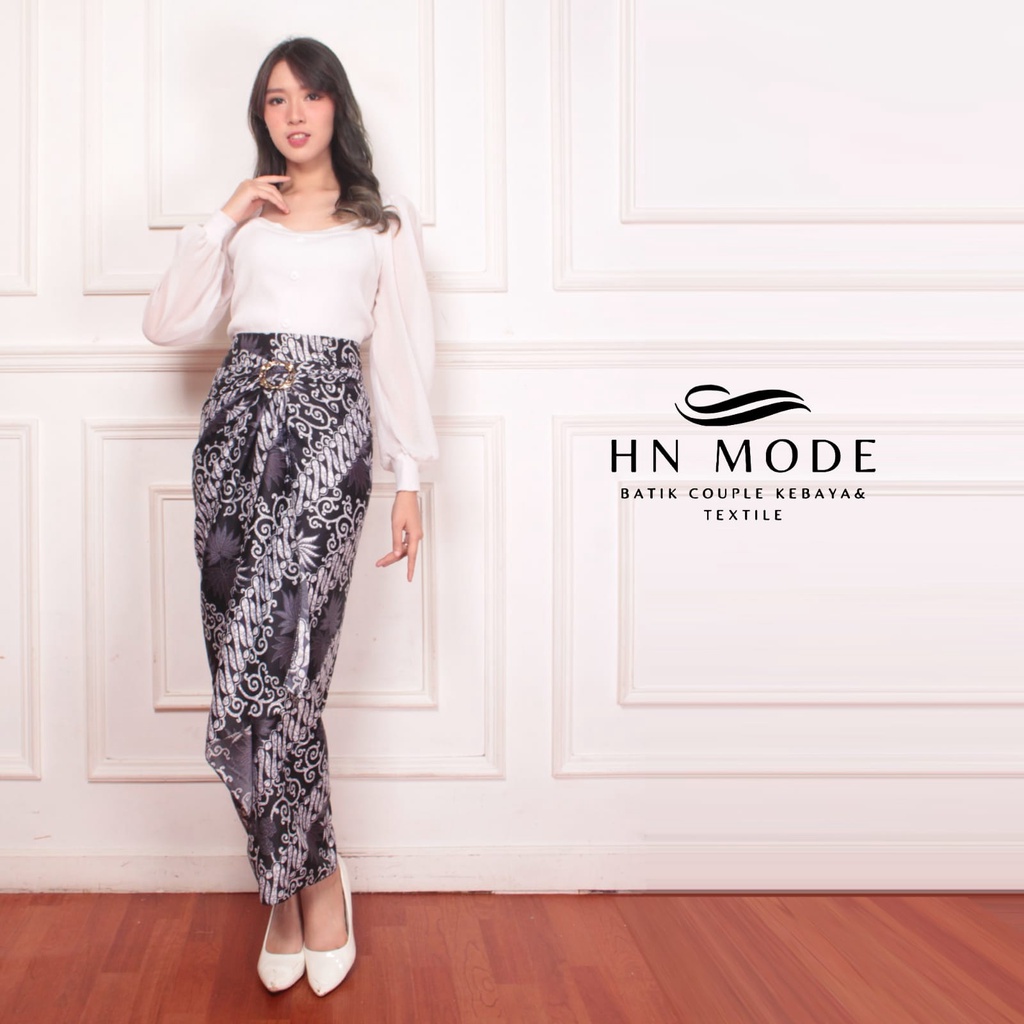 Gallery batik - Rok lilit batik motif kenanga silver / Bawahan kebaya kain lilit all size jumbo free