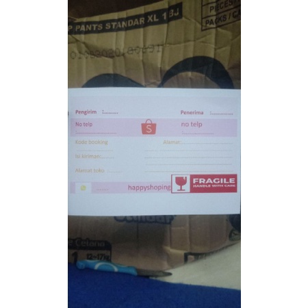 

Label Pengiriman Olshop