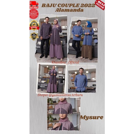 BAJU COUPLE MUSLIM MYSURE ANAKNYA NIBRAS TERBARU/ BAJU PASANGAN KEKINIAN / BAJU MUSLIM COUPLE NIBRAS