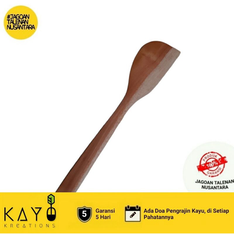 Solet Kayu Mahoni Size 30cm x 5cm - Peralatan Dapur Kayu