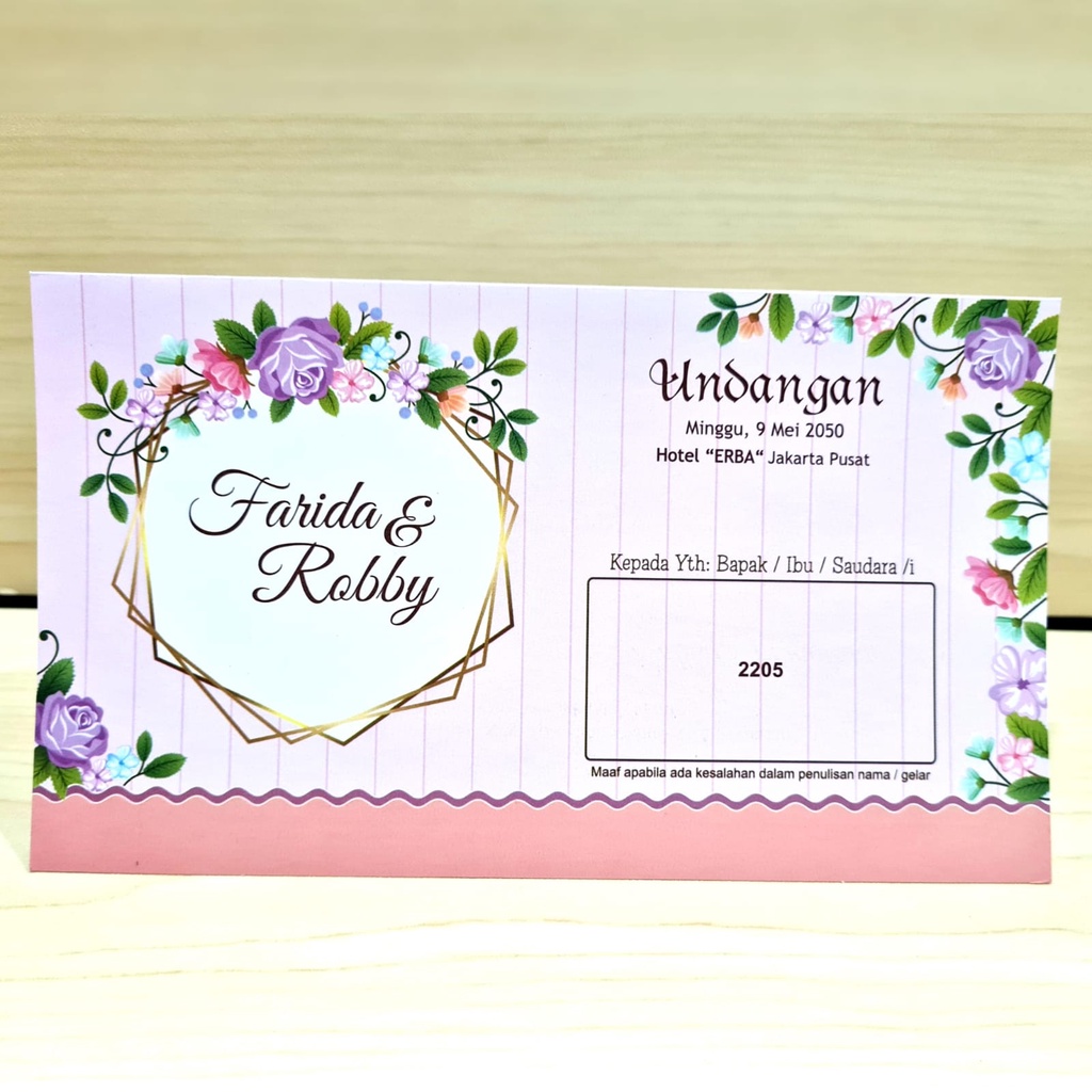 Blangko Undangan ERBA 2205