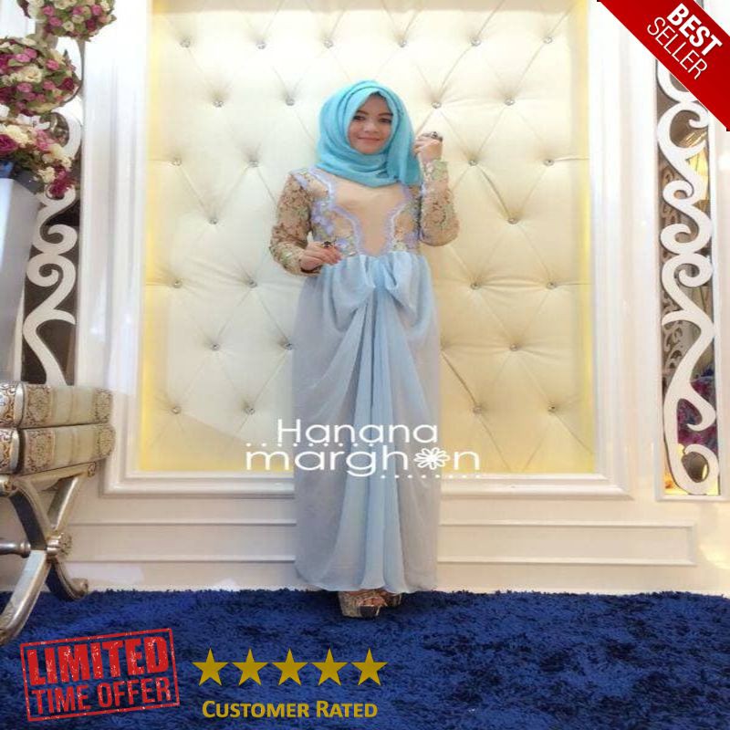BEST busana pesta branded hanana by marghon - original xl murah