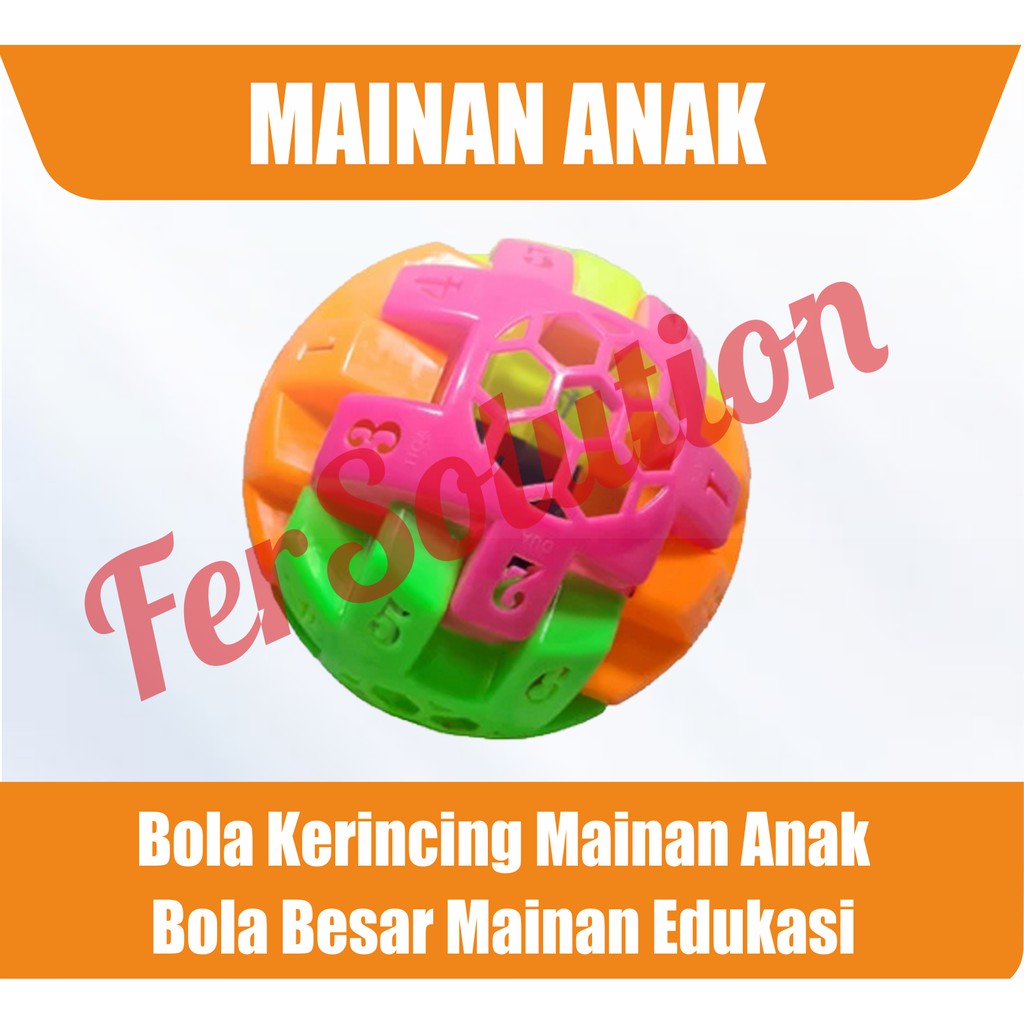 Bola Kerincing Mainan Anak Bola Besar Mainan Edukasi