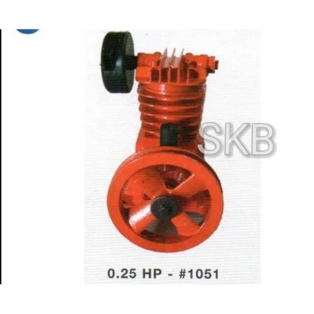 Kepala kompresor 1/4hp atau 0,25 hp Mustang/Zhiba