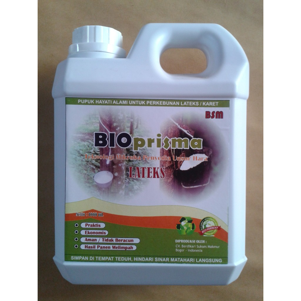 Pupuk Organik Hayati Cair Untuk Pohon Karet / Lateks - BIOPRISMA