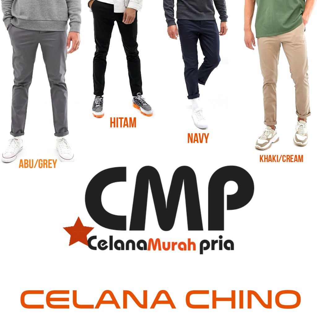  Celana  Chino  Original Bahan Katun Scotch  Twill Premium 