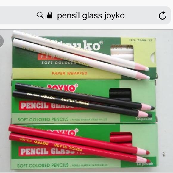 

Penawaran Terpopuler Pensil glass joyko selusin