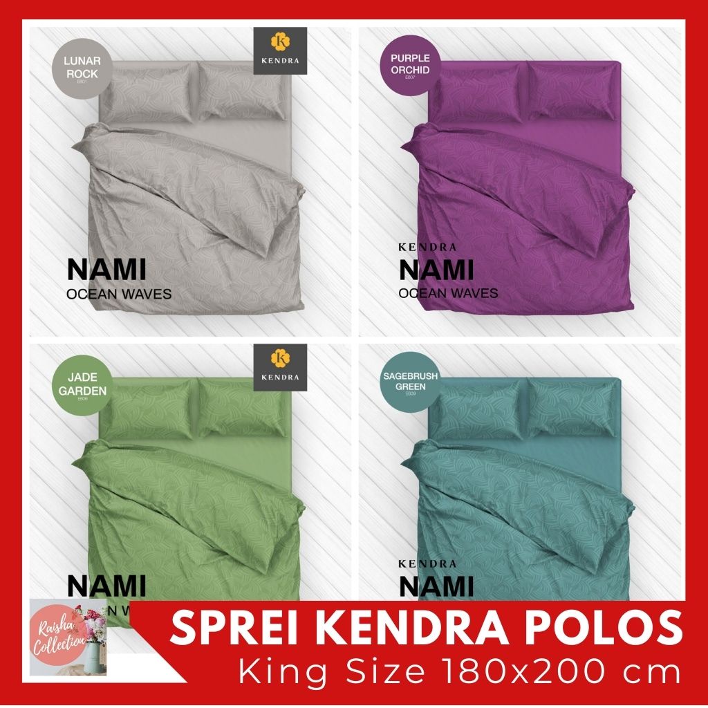 Rc Kendra Polos Sprei Jacquard Embos King 180x200 Tinggi 25cm