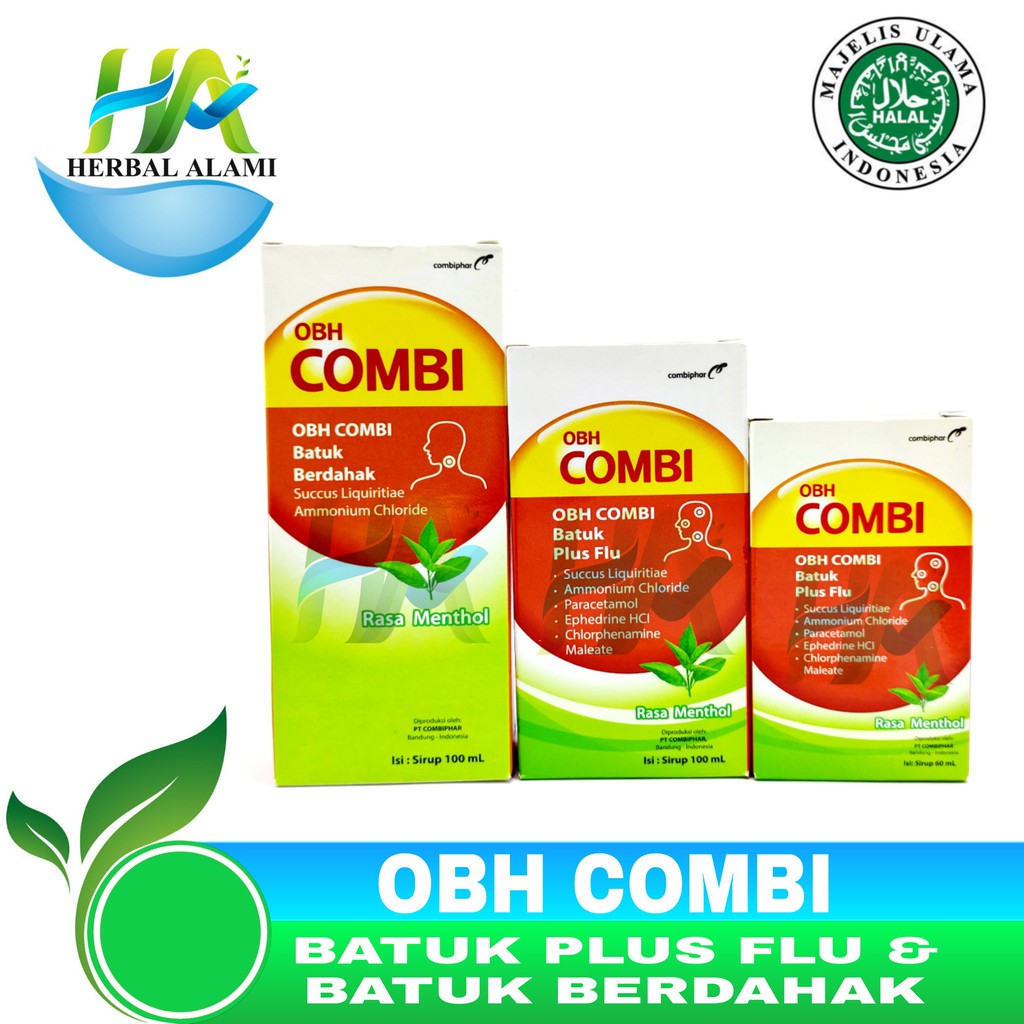 OBH Combi Batuk Plus Flu &amp; Batuk Berdahak - Obat Flu Batuk