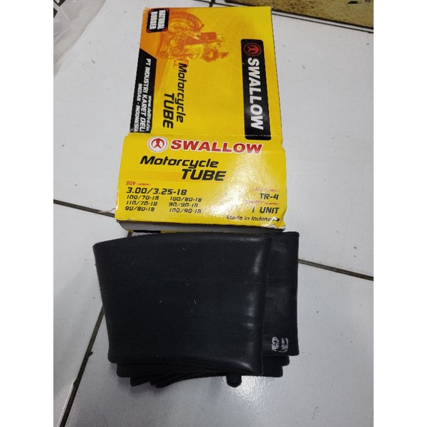 Ban Dalam Swallow 300 325 -18 Ukuran 100 / 70 110 / 70 90 / 80 100 / 80 90 / 90 100 / 90 Original