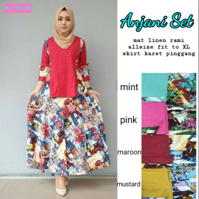 Baju setelan Anjani set