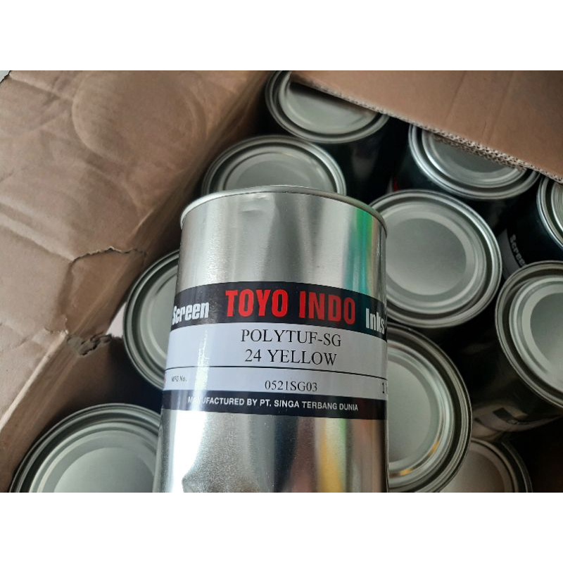 

cat tinta toyo indo polytuf yellow kuning 24