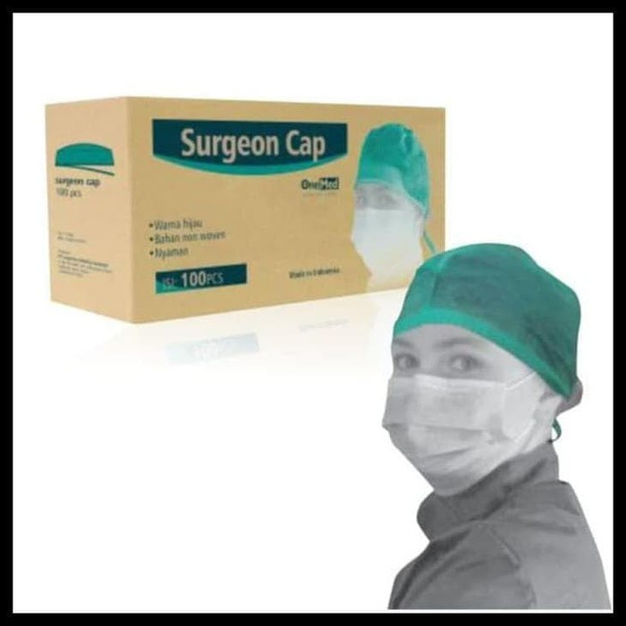 Surgeon cap Onemed Topi Perawat Penutup Kepala