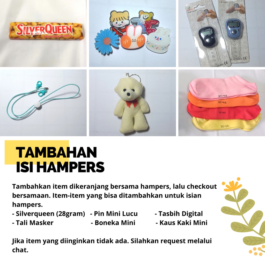 

Tambahan Item Hampers