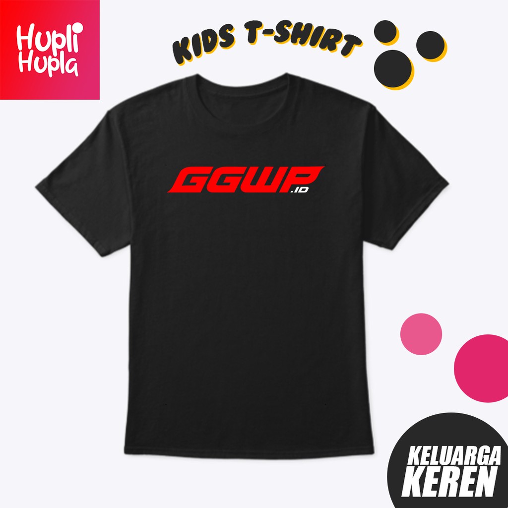 Kaos Anak GGWP ID Esport Gamer Gaming Bahan Distro Katun Combed