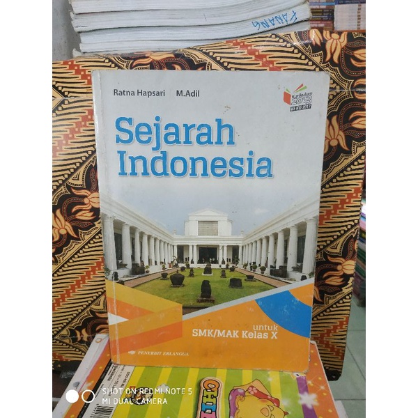 buku sejarah Indonesia kelas 10 SMK Erlangga