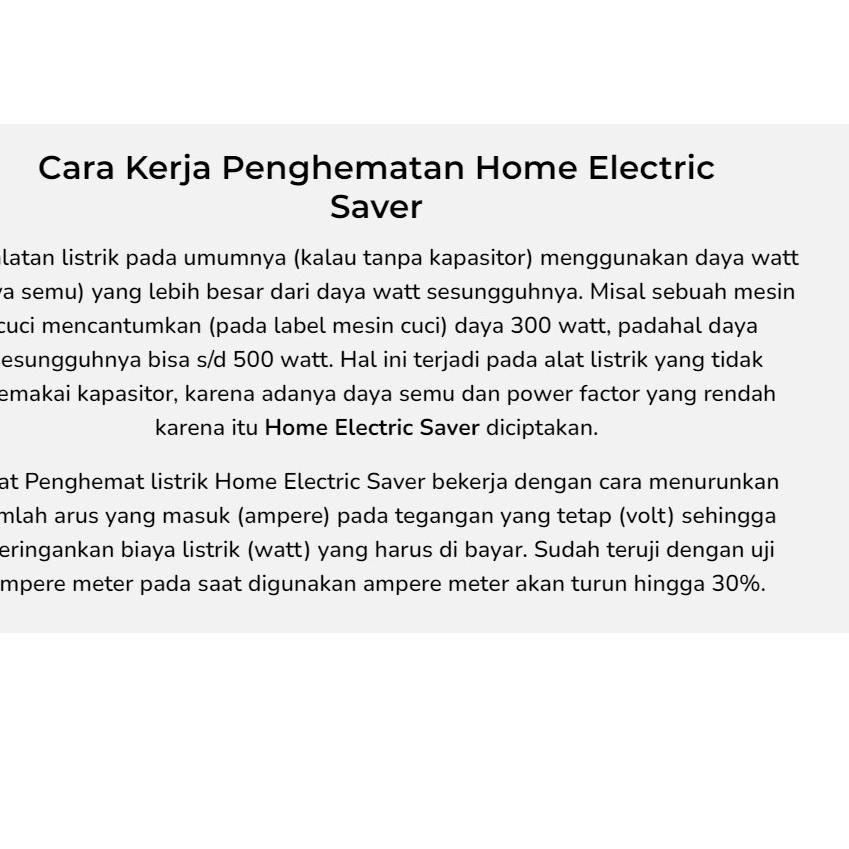 ☈ 2200-4400 WATT PENGHEMAT LISTRIK HOME ELECTRIC SAVER PENGHEMAT LISTRIL ALAT PENGHEMAT DAYA LISTRIK