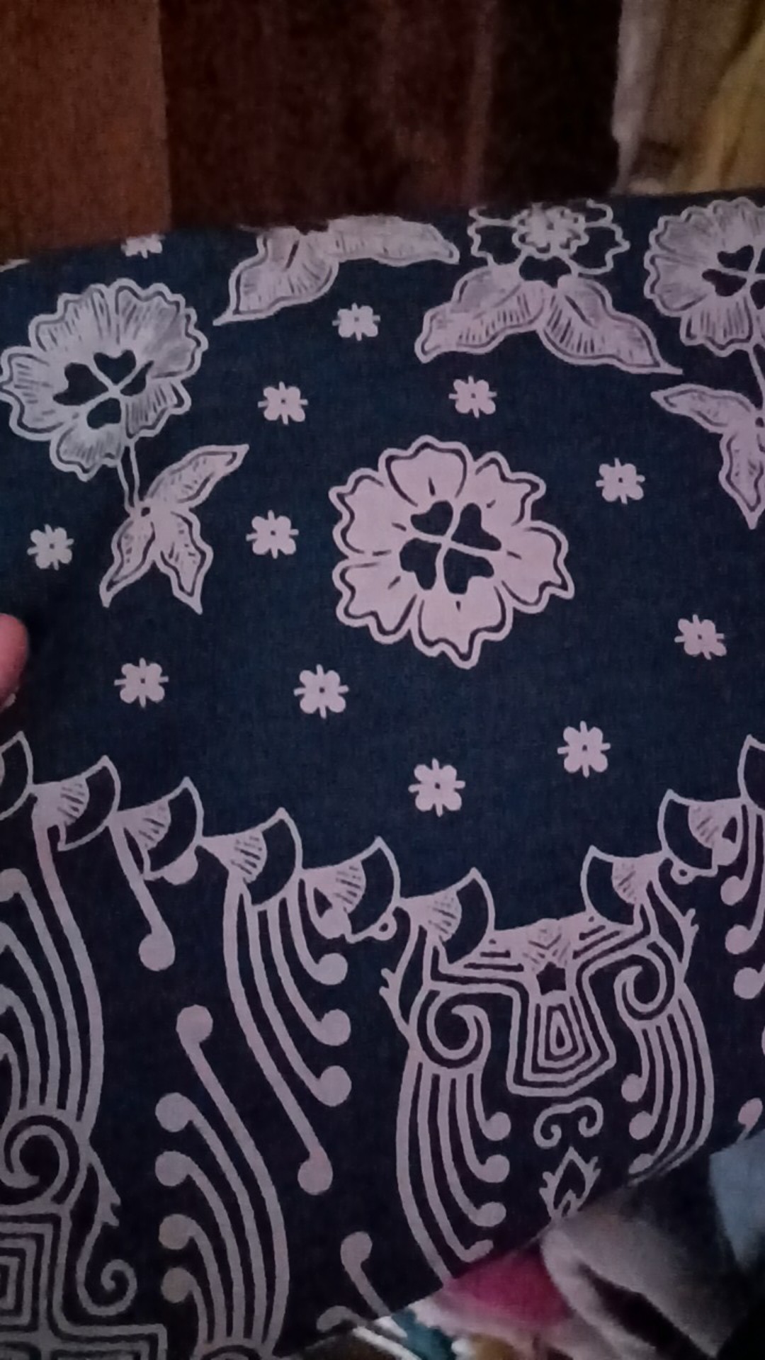 Bantara Navy Kemeja Batik Pria Full Furing Bahan Katun Primisima