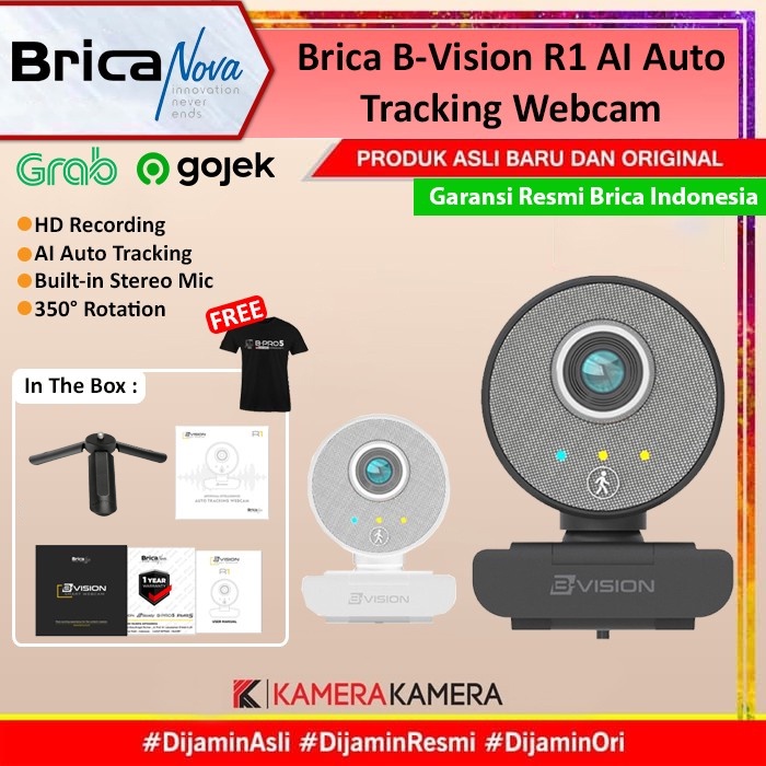 Jual Brica B-Vision R1 Smart Webcam AI Auto Tracking - Garansi Resmi ...