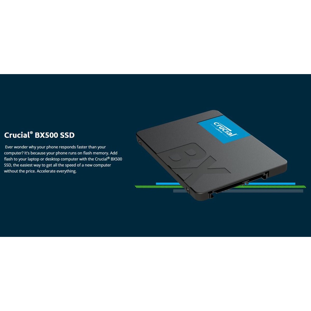 IDN TECH - Crucial SATA 2.5 Internal SSD 6GB/s - BX500