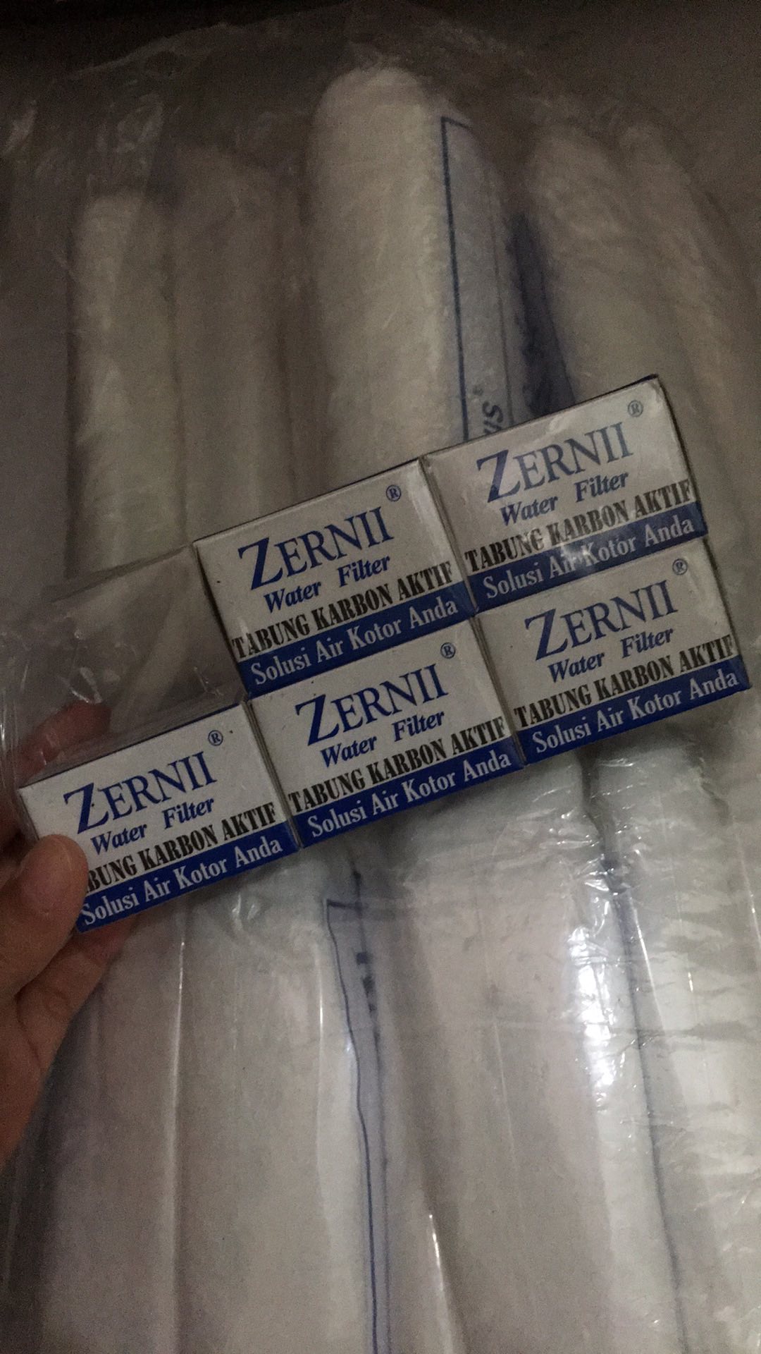 Karbon Aktif 6 Pcs & Kapas Alami Penyaring 8 Pcs