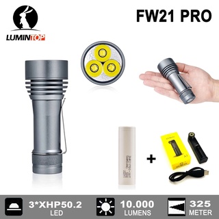 LUMINTOP FW21 Pro 3x XHP50.2 10000LM 325m High Lumen EDC LED 